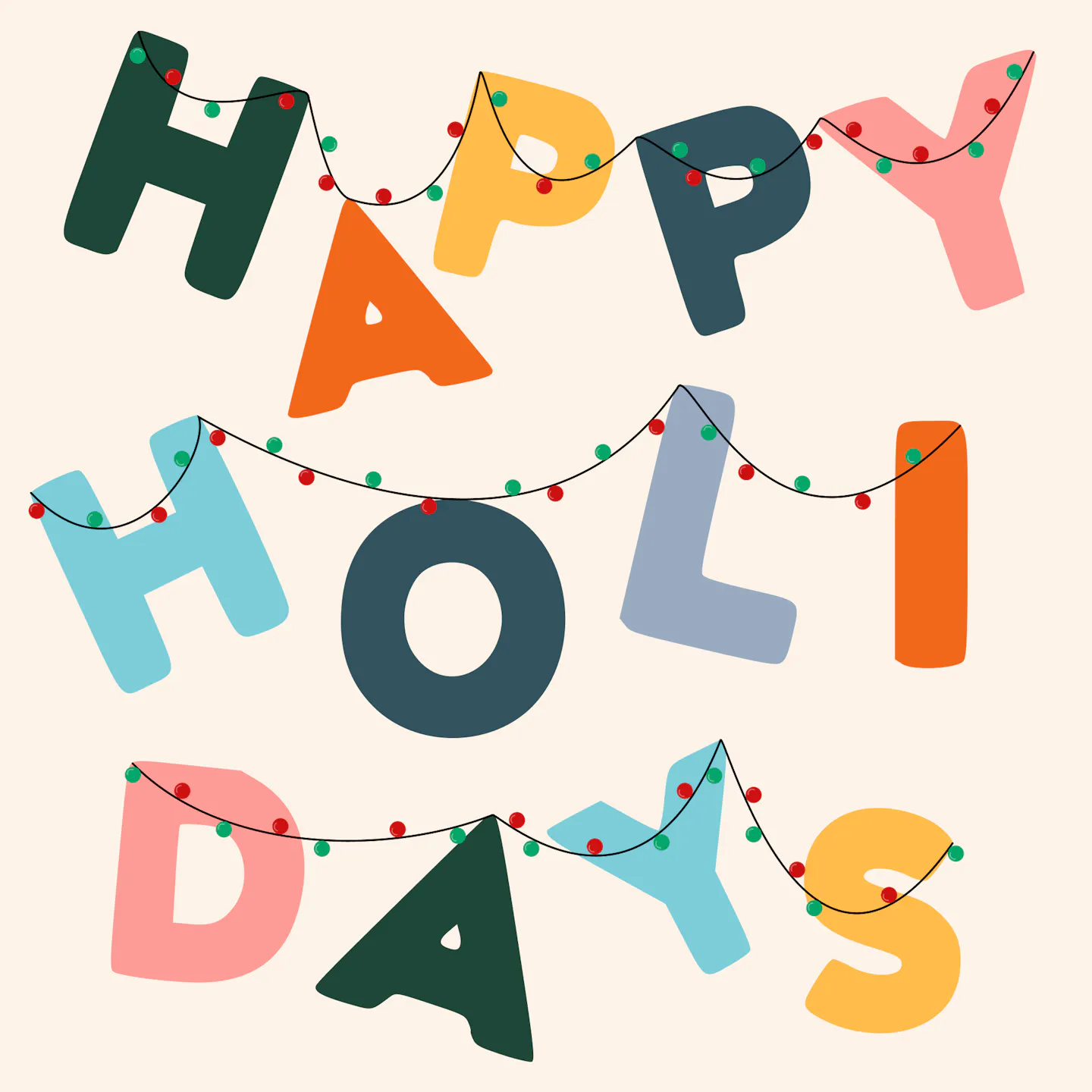 Happy Holidays Scramble