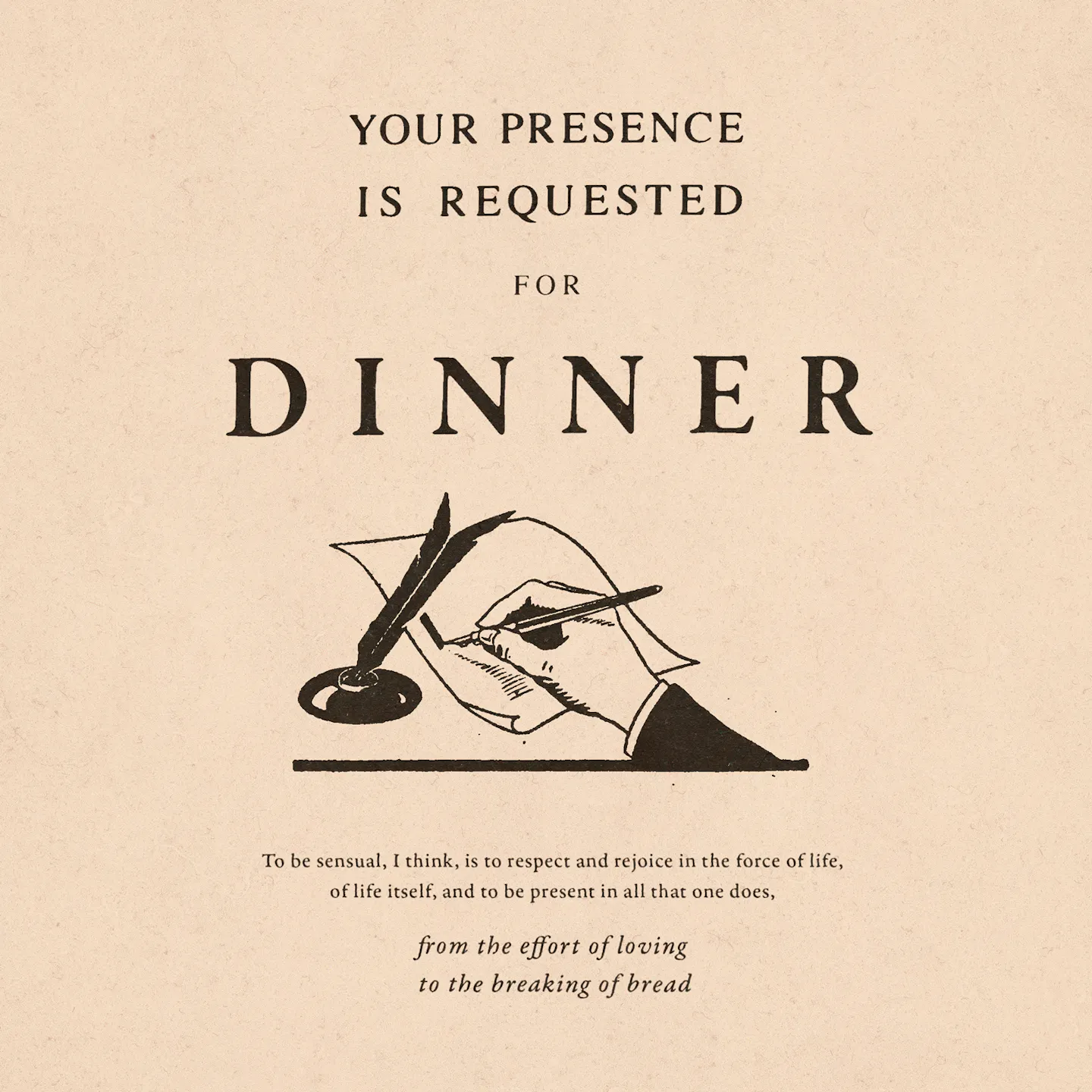 dinner-handwrite